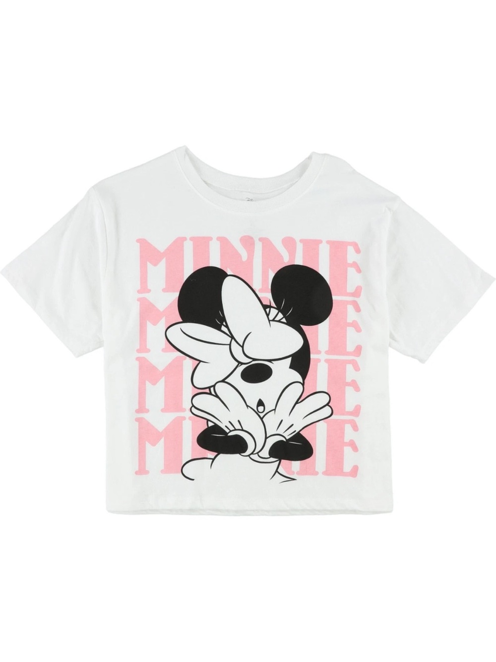 Minnie Graphic Tee - White & Pink Junior’s Top